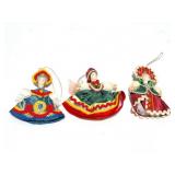 3 - RUSSIAN PORCELAIN ORNAMENTS