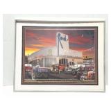 CRANKSHAFT MOTORS- HOT RODS- FRAMED ART WORK