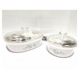 CORNING WARE CASSEROLE DISHES AND UTENSILS