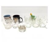 VINTAGE GLASSWARE- CHRISTMAS GLASSES- CUT GLASS-