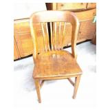 VINTAGE WOODEN DESK CHAIR