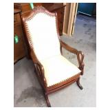 SWAN - VINTAGE ROCKING CHAIR- UPOLSTERED-VERY