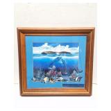 HUMPBACK WHALE - SIGNED PHOTO- FRAMED