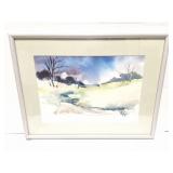 ORIGINAL WATERCOLOR PAINTING-SIGNED AND FRAMED