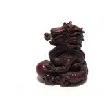 HAND CARVED WOODEN -DRAGON- ORIGINAL- VERY