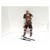 SAMURAI WARRIOR ACTION FIGURE WITH TWO SWORDS