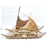 HAND MADE SAILING RAFT REPLICA- SCALE