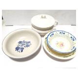 VINTAGE SOUP TUREEN- AND 3 OTHER BOWLS