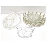 DEVILED EGG DISHES- 3-- AND 2 OTHER VINTAGE