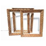 MACTHING VINTAGE WOODEN FRAMES- 3 TOTAL
