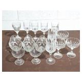 CRYSTAL STEMWARE AND CUT GLASS DISHES AND MORE