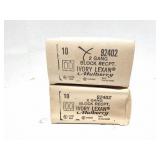 RECEPTACLE COVERS- 2 GANG BLOCK RECEPTACLE- IVORY