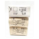 2 GANG BLANK IVORY LEXAN COVERS- 3 BOXES OF 10-