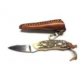 KANSEI ANTLER HANDLE KNIDE WITH NECE LEATHER