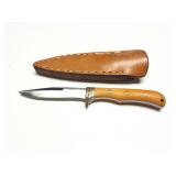 HAND MADE KNIFE AND HAND MADE LEATHER SHEATH