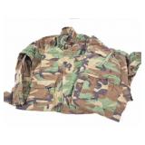 U.S. MILITARY CAMO- SHIRT AND PANTS BOTH LARGE
