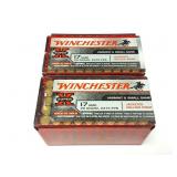 WINCHESTER SUPER X- 17 HMR- 100 ROUNDS TOTAL- 2