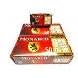 MONARCH- 9MM LUGER- 150 ROUNDS TOTAL- 3 BOXES OF