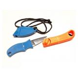 SMALL KNIFE WITH SHEATU AND FOLDING HACKSAW