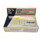 FEDERAL- 12 GAUGE- RIFLED SLUG- 10 SHELLS- 2