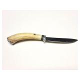 CUSTOM ANTLER HANDLE HAND MADE KNIFE