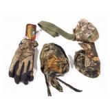 ARMY BELT- CAMO GLOVES AND SKULL CAPS