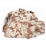 U.S. ARMY CAMO-LARGE SHIRT AND LARGE PANTS