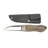 CUSTOM HAND MADE KNIFE WITH HAND MADE SHEATH-