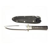 CUSTOM HAND MADE KNIFE WITH SYNTHETIC HANDLE AND
