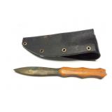 CUSTOM HAND MADE KNIFE WITH HAND MADE SHEATH