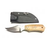 CUSTOM HAND MADE KNIFE- WITH HAND MADE SHEATH-