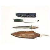 2- MINI KNIVES WITH SHEATHS