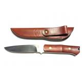 WILD BILL AND SONS-A- KNIFE WITH LEATHER SHEATH