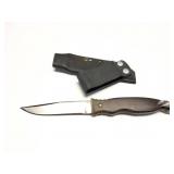 CUSTOM HAND MADE KNOFEWITH HAND MADE HARD SHEATH