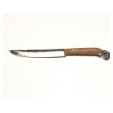 CUSTOM HAND MADE KNIFE- FROM FILE- WOODEN HANDLE
