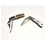 2- SPYDERCO MINI FOLDING KNIVES