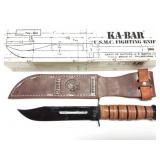 KA- BAR USMC - KNIFE- NEW- WITH SHEATH- ORIGINAL