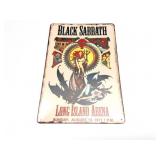 BLACK SABBATH- LONG ISLAND ARENA- TIN SIGN