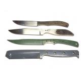 4- CUSTOM MADE KNIVES- NO HANDLES