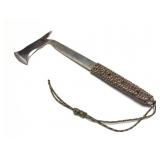 HAND FORGED- HATCHET- WRAPPED HANDLE- WITH BLADE