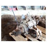 FLAT HEAD V- 8 ENGINE WITH TRANSMISSION