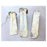 3- HEAVY STEEL SPLITTING WEDGES