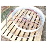 2- STEEL WAGON WHEELS