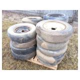 LARGE LOT IF ASSORTED CAR AND TRUCK WHEELS