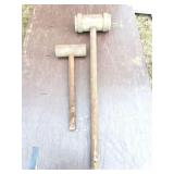 VINTAGE WOODEN MALLETS