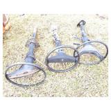 2 FORD AND ONE OTHER- STEERING WHEELS AND COLUMNS