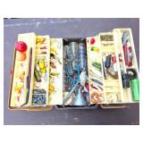 VINTAGE- TACKLE BOX AND ALL CONTENTS