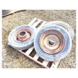 ONE IMPLEMENT WHEEL AND 2 OTHER WHEELS