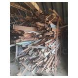 LARGE STEEL RACK WITH ALL STEEL CONTENTS- BOTTLE