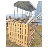 CRATE OF PVC AND WATER LINE - PIECES AND FITTINGS